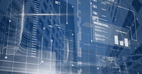 Global Financial Data Processing in Modern Office Architecture - Download Free Stock Images Pikwizard.com