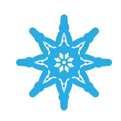 delicate blue snowflake with digital design on transparent background - Download Free Stock Videos Pikwizard.com