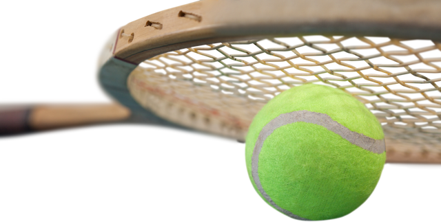 Vintage Tennis Racket and Ball on Transparent Background - Download Free Stock Videos Pikwizard.com