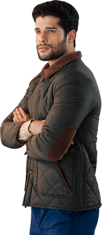 Transparent Background of Man Standing with Arms Crossed