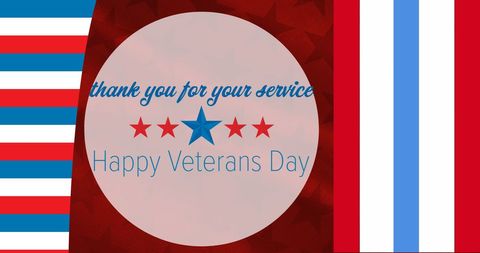 Veterans Day Greeting with Patriotic American Flag Designs