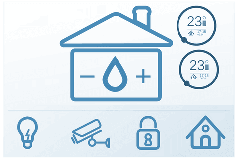 Transparent Smart Home Interface Design with Technological Icons - Download Free Stock Videos Pikwizard.com