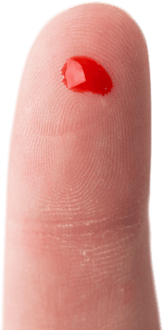 transparent background droplet of blood on finger close-up - Download Free Stock Videos Pikwizard.com