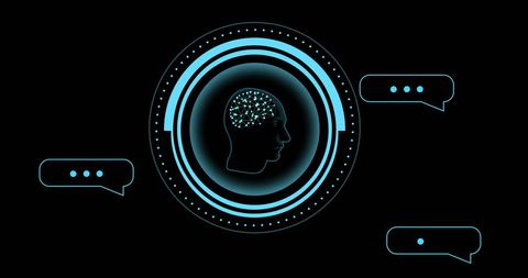 Human Brain and Artificial Intelligence Data Processing Concept - Download Free Stock Images Pikwizard.com