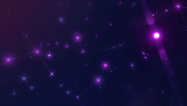 Futuristic Digital Network with Glowing Magenta Nodes