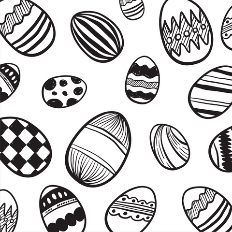 hand-drawn easter eggs with various patterns on transparent background - Download Free Stock Videos Pikwizard.com