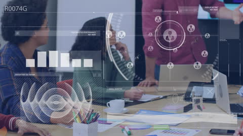 Diverse Team Analyzing Data Visualization in Office Meeting