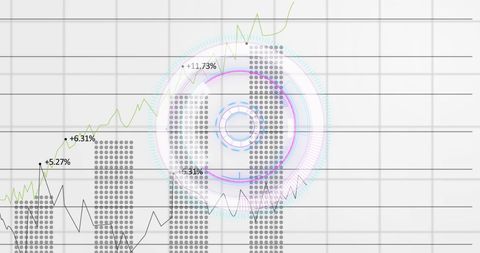 Futuristic Interface with Data Trends and Diverging Charts - Download Free Stock Images Pikwizard.com