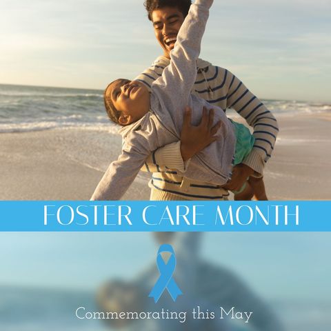 foster care month celebration: joyful play at beach - Download Free Stock Templates Pikwizard.com