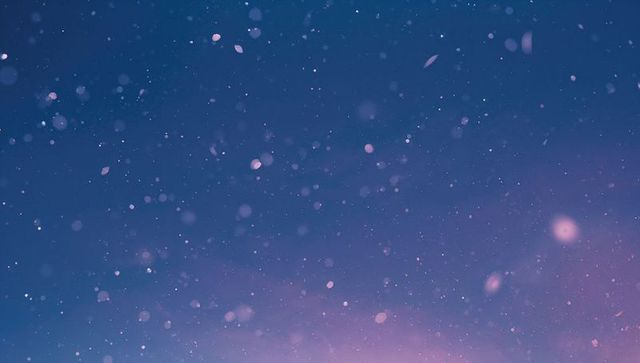 Ethereal Night Sky with Glowing Particles and Bokeh Lights