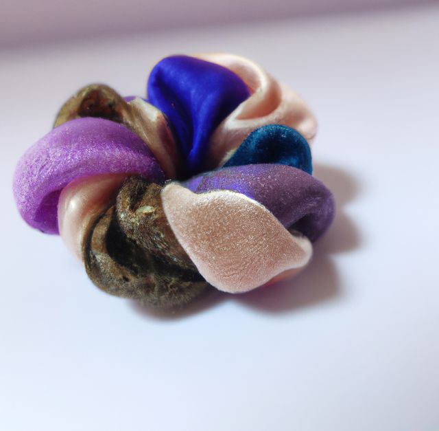 Image of close up of multiple coloured scrunchie on white background - Download Free Stock Photos Pikwizard.com