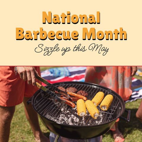 Celebrating National Barbecue Month Outdoor Gathering - Download Free Stock Templates Pikwizard.com