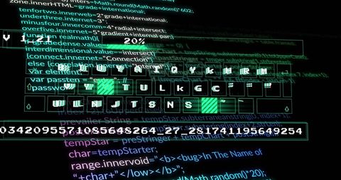 Digital Code Processing with Virtual Keyboard in Virtual Reality - Download Free Stock Images Pikwizard.com