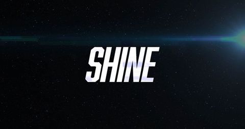 Galactic shine: space and light concept