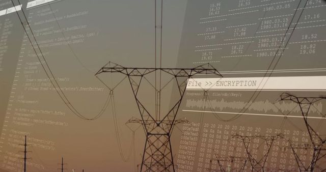 High-Voltage Power Lines with Digital Code Overlap