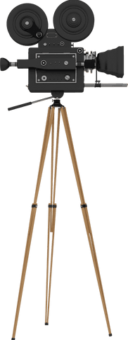 transparent vintage movie camera on wooden tripod - Download Free Stock Videos Pikwizard.com