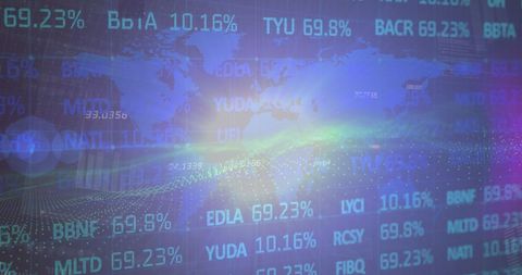 Futuristic Global Stock Market Data Visualization Concept - Download Free Stock Images Pikwizard.com