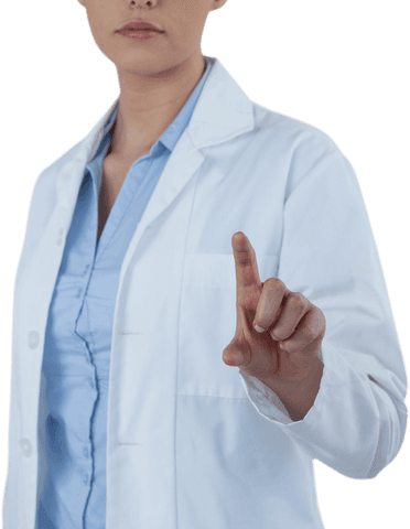 female doctor interacting with transparent digital interface - Download Free Stock Videos Pikwizard.com