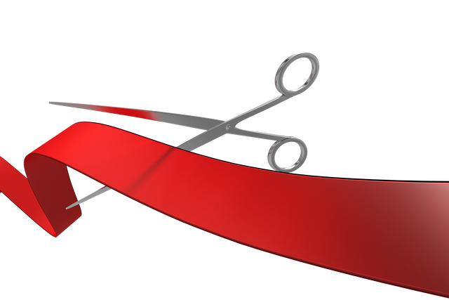 Transparent Scene of Scissors Cutting Red Ribbon Reflection - Download Free Stock Videos Pikwizard.com