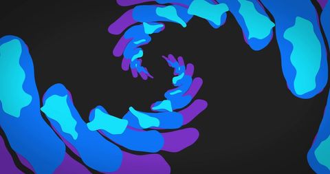 abstract twisting shapes on black background - Download Free Stock Images Pikwizard.com