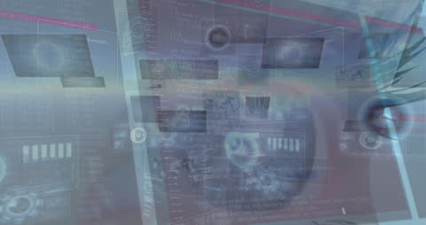 Abstract Digital Data Transparent Trace on Human View