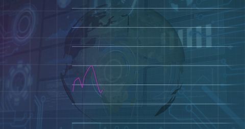 Global Financial Data Visualization with Digital Interface - Download Free Stock Images Pikwizard.com