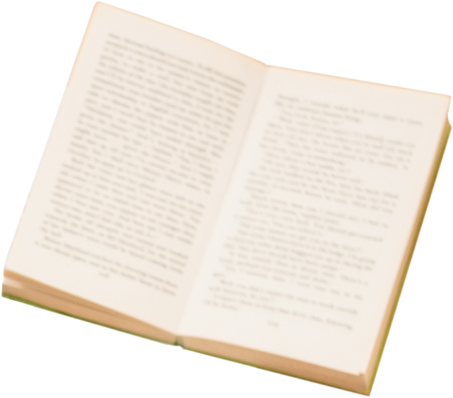 High Angle View of Open Book with Blurred Text on Transparent Background - Download Free Stock Videos Pikwizard.com