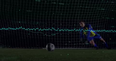 Goalkeeper Diving in High-Tech Performance Analysis on Soccer Field