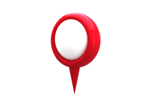 3D Red Navigation Marker on Transparent Background for Location Identification - Download Free Stock Videos Pikwizard.com