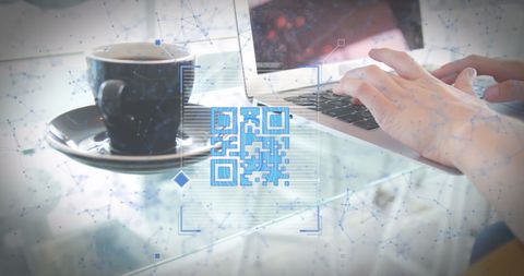 technology intersecting with digital qr codes and networking - Download Free Stock Images Pikwizard.com