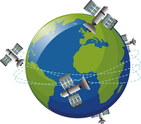 Digital Illustration of Globe and Satellites on Transparent Background - Download Free Stock Videos Pikwizard.com