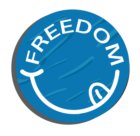 circular emblem featuring freedom and brush strokes on transparent background - Download Free Stock Videos Pikwizard.com