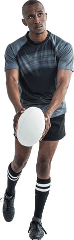 Athlete Throwing Rugby Ball on Transparent Background - Download Free Stock Videos Pikwizard.com
