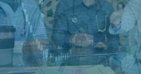 Healthcare Professionals Analyzing Data and Charts