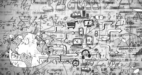Creative Illustration of Social Media and Technology with Mathematical Equations - Download Free Stock Images Pikwizard.com