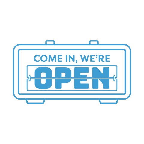 blue open sign invitation on transparent background - Download Free Stock Videos Pikwizard.com