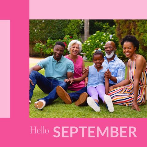 cheerful family celebrating september in garden - Download Free Stock Templates Pikwizard.com