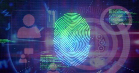 Digital Fingerprint Technology and Cybersecurity Interface