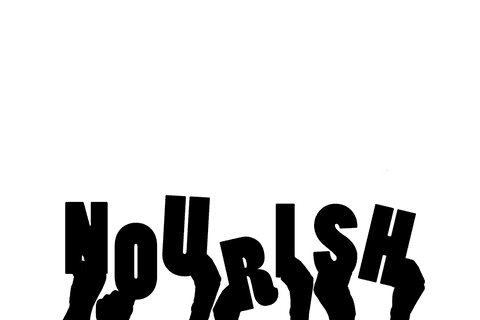 Nourished hands illustration on transparent background for food concept