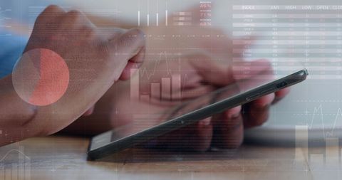 Analyzing Stock Market Trends with Smartphone and Digital Charts - Download Free Stock Images Pikwizard.com