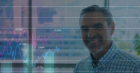 Businessman Analyzing Financial Growth Trends in Office - Download Free Stock Images Pikwizard.com