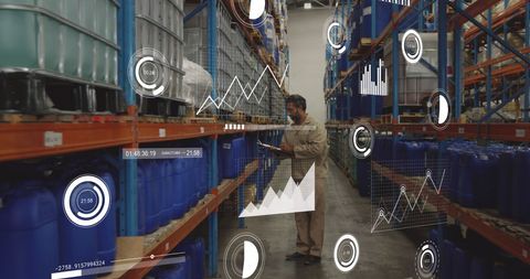 Digital Data Interface Enhancing Operations in Dynamic Warehouse