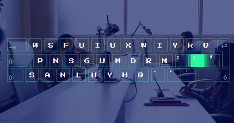 Data Processing Visualization Over Diverse Office Work Environment - Download Free Stock Images Pikwizard.com