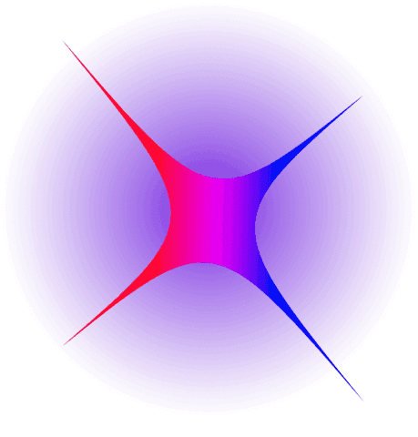 abstract transparent four-pointed gradient design on violet disc - Download Free Stock Videos Pikwizard.com
