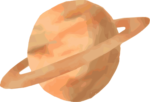 abstract ringed planet illustration on transparent background - Download Free Stock Videos Pikwizard.com
