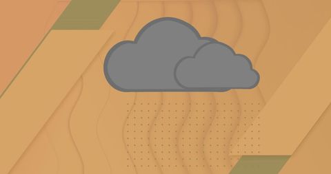 Abstract Cloud Overlays on Vibrant Orange Background - Download Free Stock Images Pikwizard.com