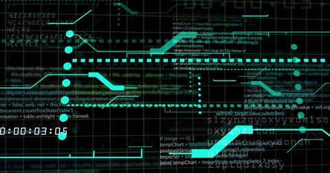 Futuristic Digital Interface with Cyber Data Stream - Download Free Stock Images Pikwizard.com