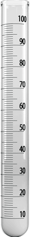 close-up of transparent blue solution in glass measuring cylinder - Download Free Stock Videos Pikwizard.com
