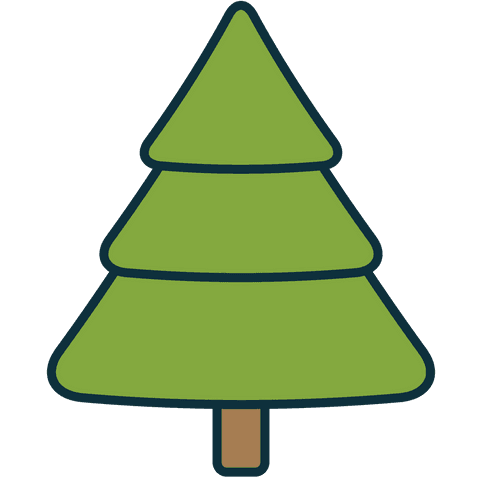 green fir tree digital illustration on transparent background - Download Free Stock Videos Pikwizard.com