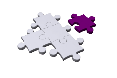 white and purple puzzle pieces on transparent background i autism awareness - Download Free Stock Videos Pikwizard.com